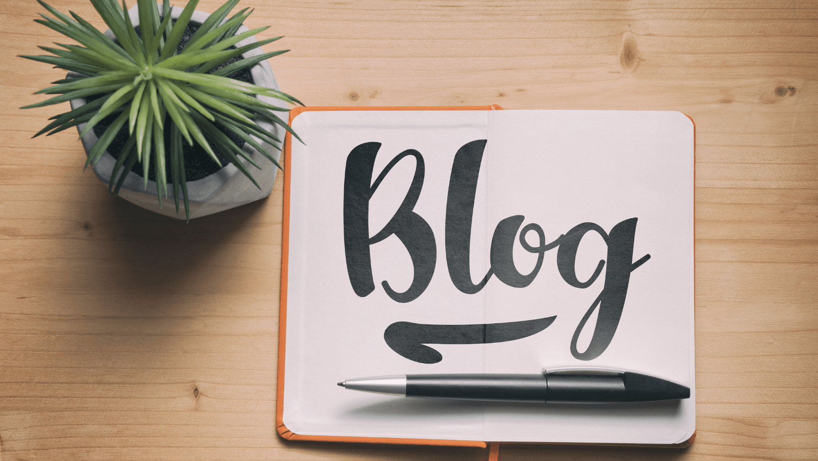 Bold typography spelling 'blog' in modern, stylish lettering