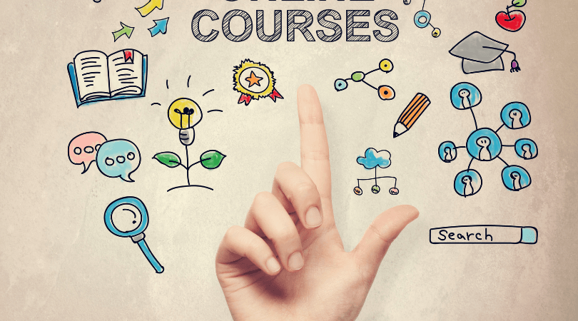 Image of a hand and drawing related to studying courses